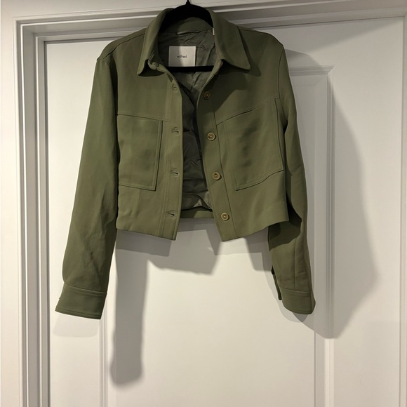 Wilfred Jackets & Blazers - Wilfred Olive Green Cropped Utility Jacket